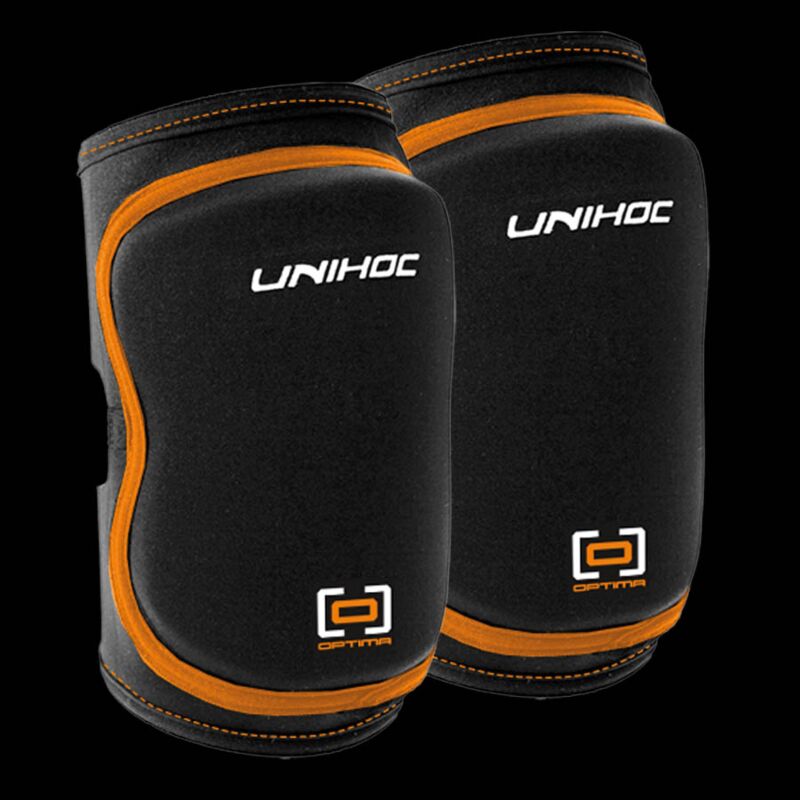 unihoc Knieschoner Optima kurz schwarz/orange