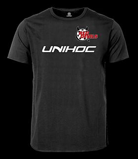 unihoc T-Shirt Classic Red Devils schwarz