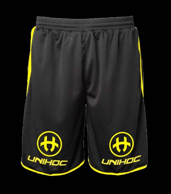 unihoc Shorts Dominate schwarz-gelb